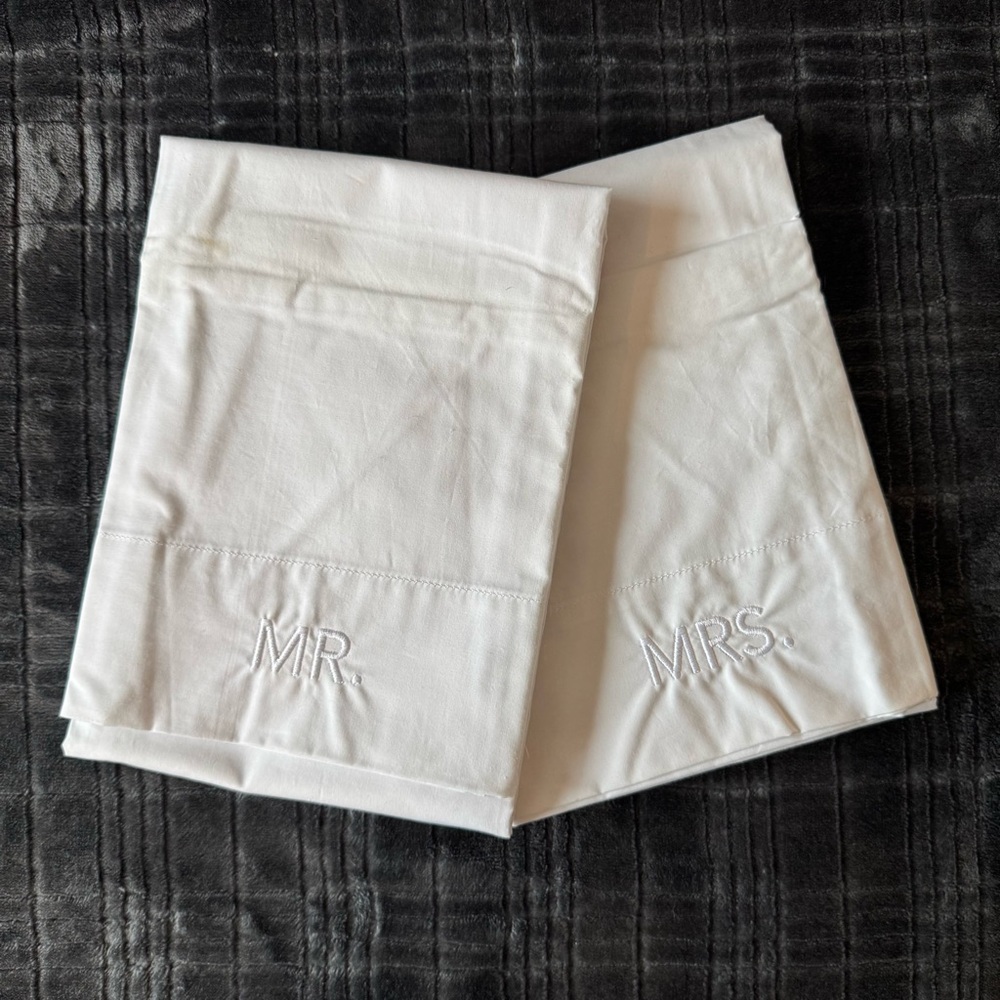 Tuft & Needle Mr. & Mrs. White Standard Pillowcase Set